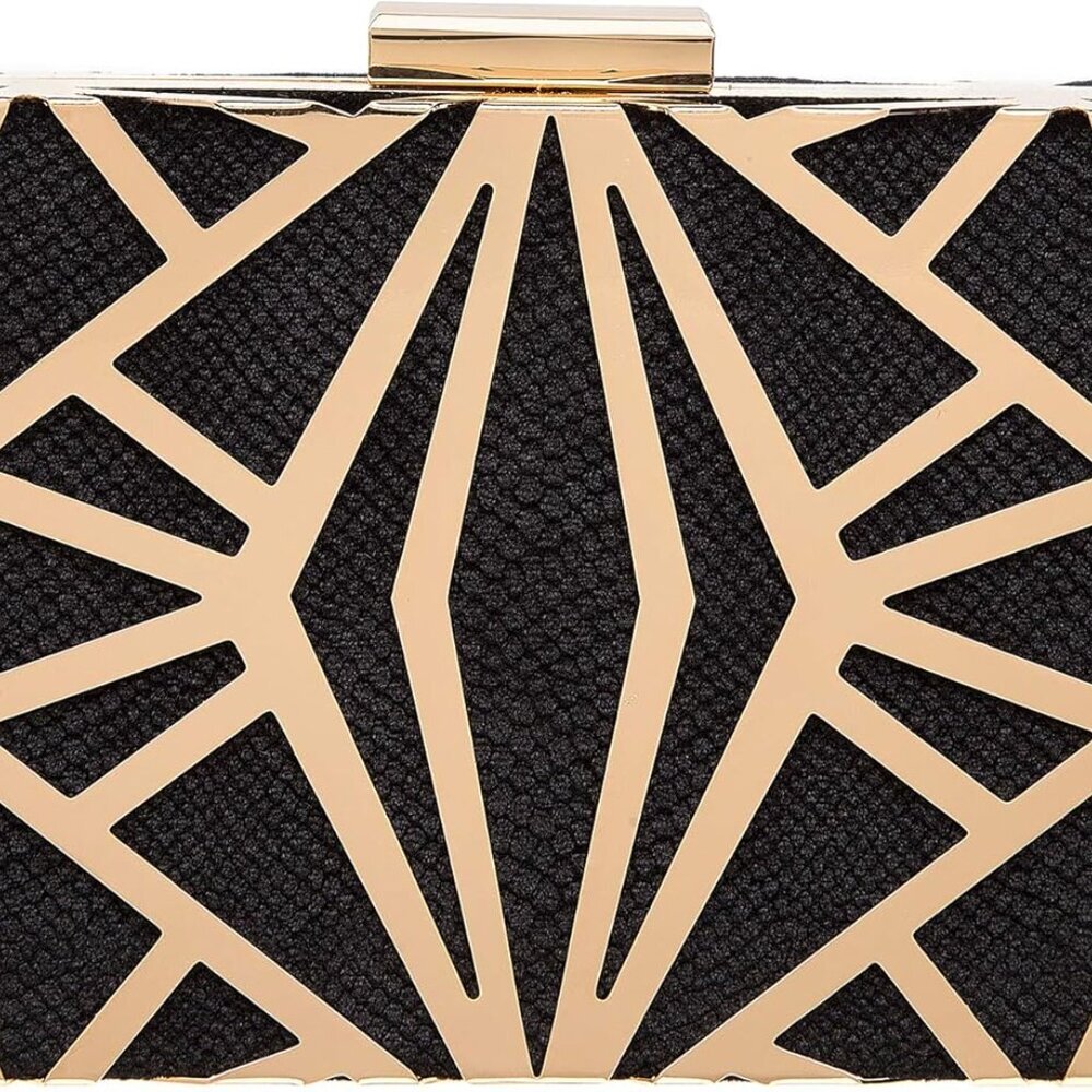 Women Evening Bag Elegant Clutch Purse Exquisite Velvet Metal Hollow out Handbag